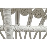 WHITE RATTAN PEACOCK ARMCHAIR - CHAIRS, STOOLS